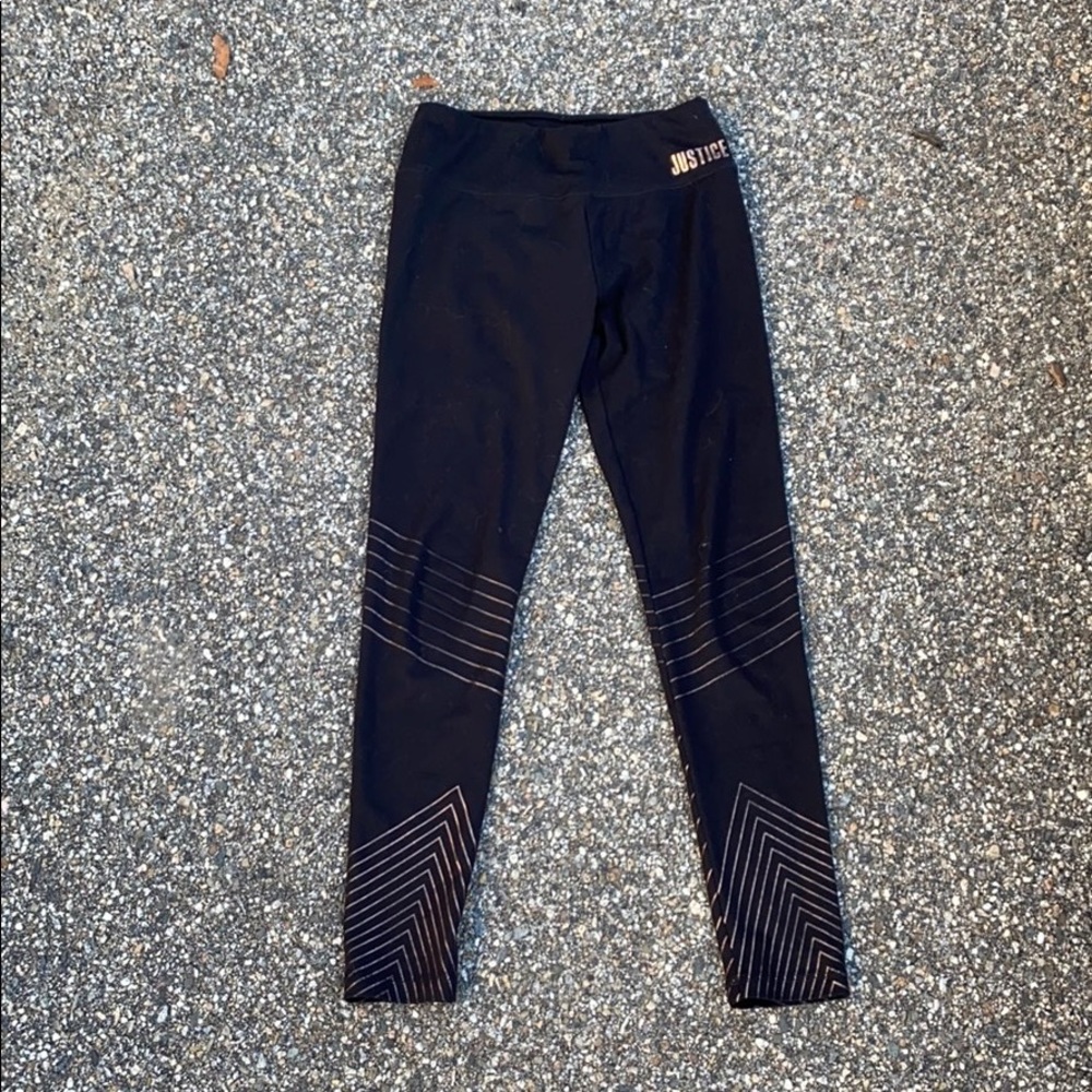 Gold highlighted leggings